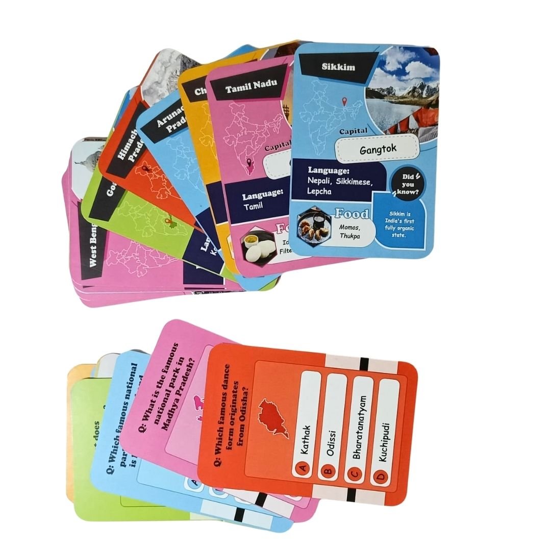 puzzle my india – states & capitals educational map puzzle for kids | india jigsaw with state shaped pieces, mini flags, 28 flash cards with facts & q&a (age 5+) | clever fox funlab puzzle my india – states & capitals educational map puzzle for kids | india jigsaw with state shaped pieces, mini flags, 28 flash cards with facts & q&a (age 5+) | clever fox funlab