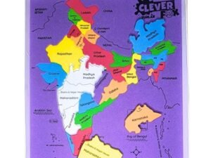 puzzle my india | educational india map puzzle toy | jigsaw puzzle with state shaped pieces & mini flags for learning indian states & capitals (only india map)