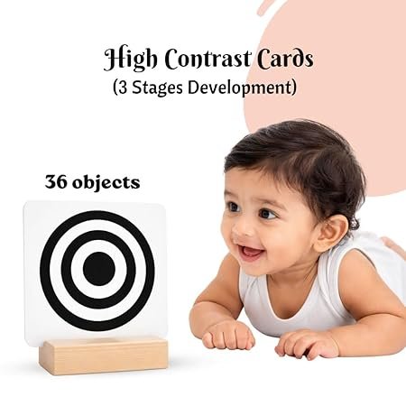 clever fox 3 stage baby flash cards with wood stand | 32 high contrast b&w to full color sensory objects | 12 page parenting guide & manual | montessori tummy time newborn toys | 0 18 months age range clever fox 3 stage baby flash cards with wood stand | 32 high contrast b&w to full color sensory objects | 12 page parenting guide & manual | montessori tummy time newborn toys | 0 18 months age range