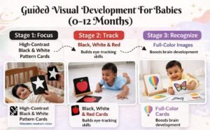 Beyond Black & White: Why We Re-Engineered the Traditional High-Contrast Baby Flashcards